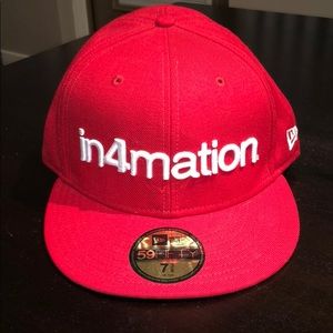 New Era In4mation Fitted Hat Size 7 3/8